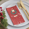 Picture of Paper napkins - Christmas door