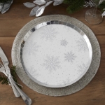 Picture of Dinner paper plates - Snowflake