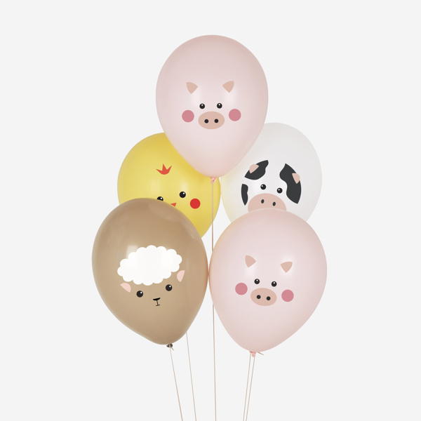 Picture of Balloons - Farm animals (5pcs)