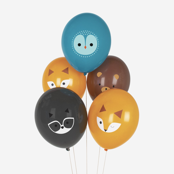 Picture of Balloons - Woodland animals (5pcs)