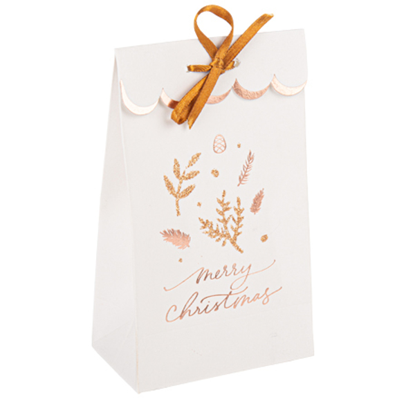 Picture of Gift bags - Merry Christmas rose gold (8pcs)