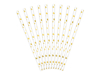 Picture of Paper Straws - Gold Foiled heart (10pcs)