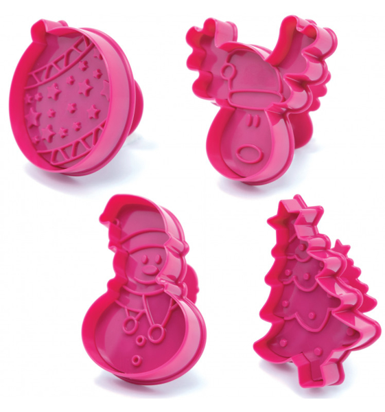 Picture of Cookie plugger cutters Xmas (4pcs)