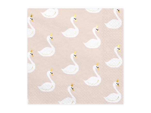 Picture of Paper napkins - Swan (20pcs)