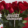 Διακοσμητικό για μπουκέτο λουλουδιών - Happy Valentines