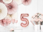 Picture of Foil balloon number 5 rose gold 35cm