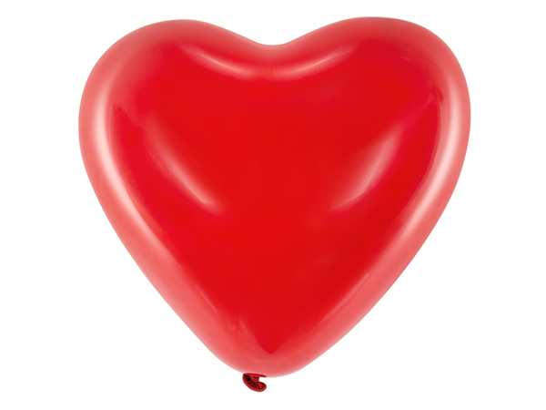 Picture of Balloon filled with helium - Heart (latex)