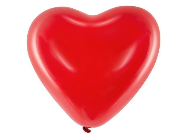 Picture of Balloon filled with helium - Heart (latex)