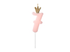 Picture of Pastel pink candle 7 with crown