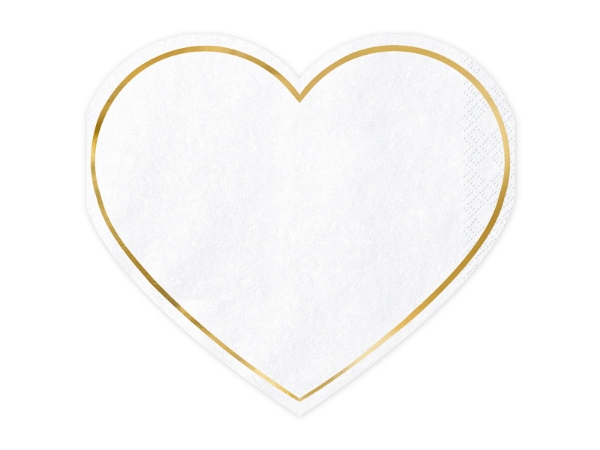 Picture of Paper napkins - Heart shaped (20pcs)
