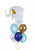 Σετ μπαλόνια - One Ελεφαντάκι γαλάζιο (6τμχ)