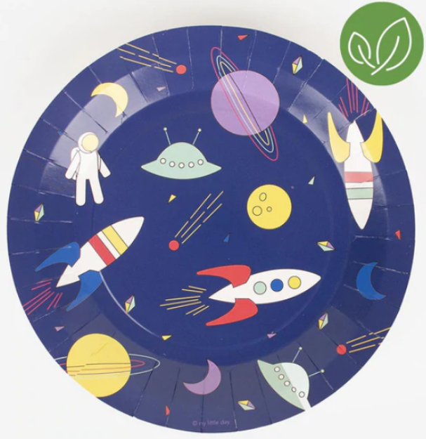 Picture of Dinner Paper plates - Space (8pcs)