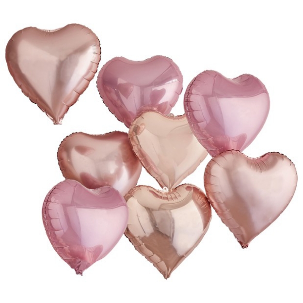 Picture of Customisable Heart Balloons With Stickers