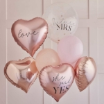 Picture of Rose Gold Hen Party Balloons Bundle (9pcs)