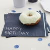 Picture of Paper napkins - Happy birthday navy (16pcs)
