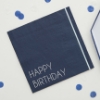 Picture of Paper napkins - Happy birthday navy (16pcs)