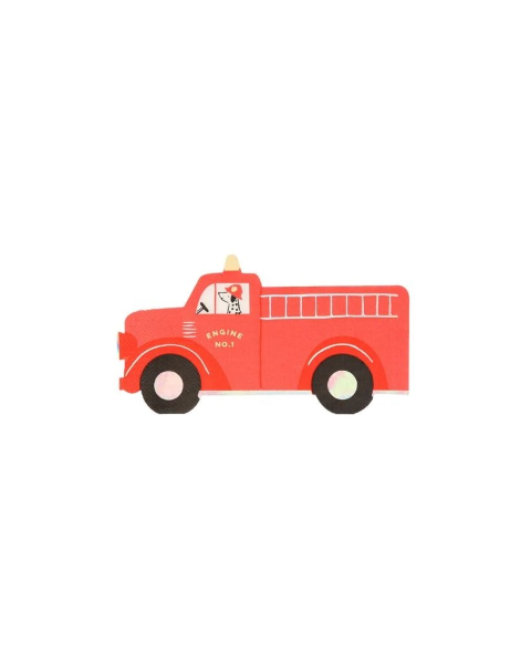 Picture of Paper napkins - Fire truck (Meri Meri) (16pcs)