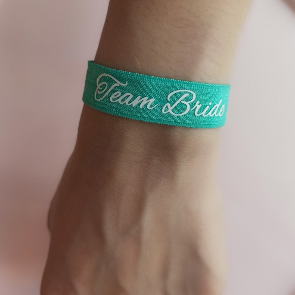 Picture of Wrist Band - Team Bride mint