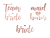 Picture of Tattoos - Bachelorette rose gold (13pcs)