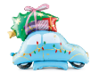 Εικόνα της Μπαλόνι Foil Standing - Αυτοκίνητο με χριστουγεννιάτικο δέντρο