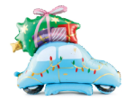 Μπαλόνι Foil Standing - Αυτοκίνητο με χριστουγεννιάτικο δέντρο