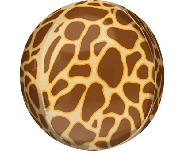 Picture of Foil Balloon ball giraffe print