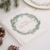 Picture of Paper napkins wreath - Merry Christmas 