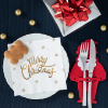 Picture of Christmas cutlery pad - Santa (6pcs) 