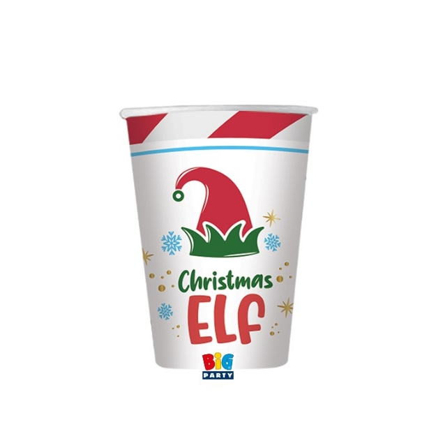 Picture of Paper cups - Christmas elf (8pcs)