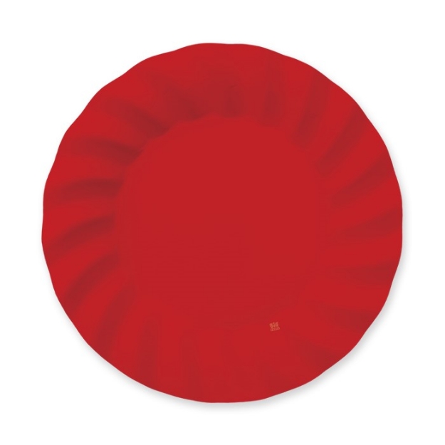 Picture of Dinner paper plates - Red (8pcs)