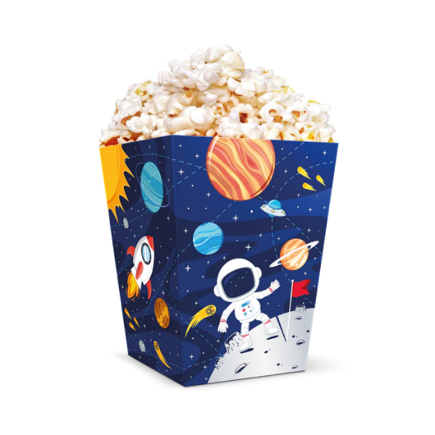 Picture of Boxes for pop corn - Space (6pcs)