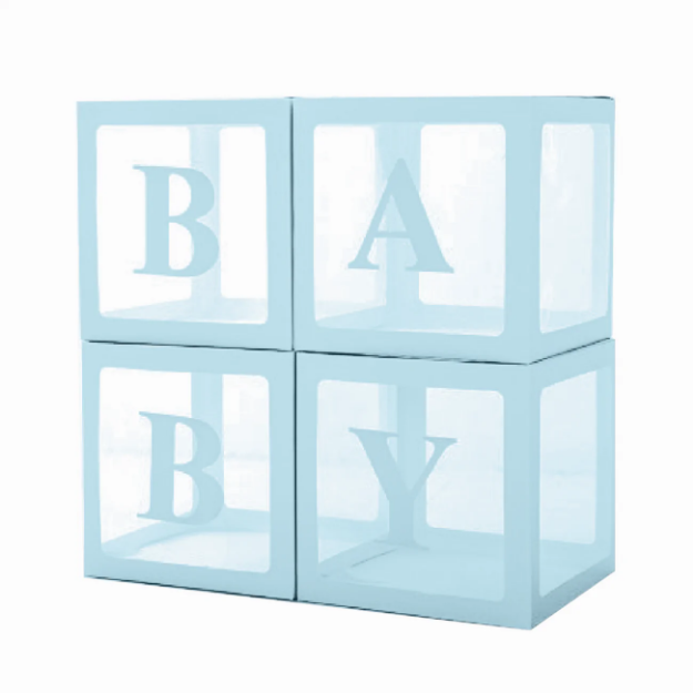 Διακοσμητικά κουτιά Baby (γαλάζιο)