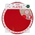 Picture of Paper plates with hearts (8pcs)