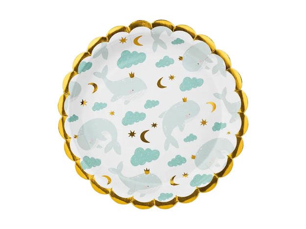 Picture of Side paper plates - Whales (6pcs)