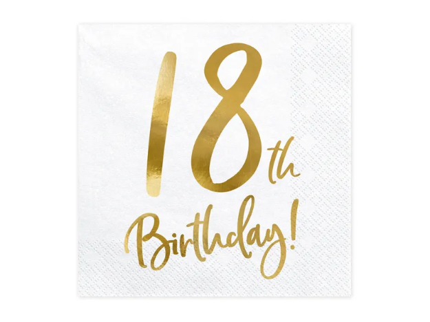 Picture of Paper napkins - 18th Birthday! (20pcs)