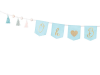 Picture of Garland fabric - Oh baby (blue)