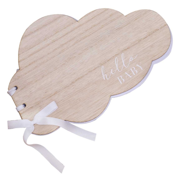 Picture of Wooden guest book - Cloud