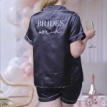 Σετ πιτζάμες Bride's Maid μαύρο - Large