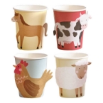Picture of Paper cups - Farm (8pcs)