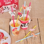 Picture of Paper straws - Farm (16pcs)