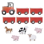Picture of Tractor and Trailer Farm Party Treat Sandwich Stand
