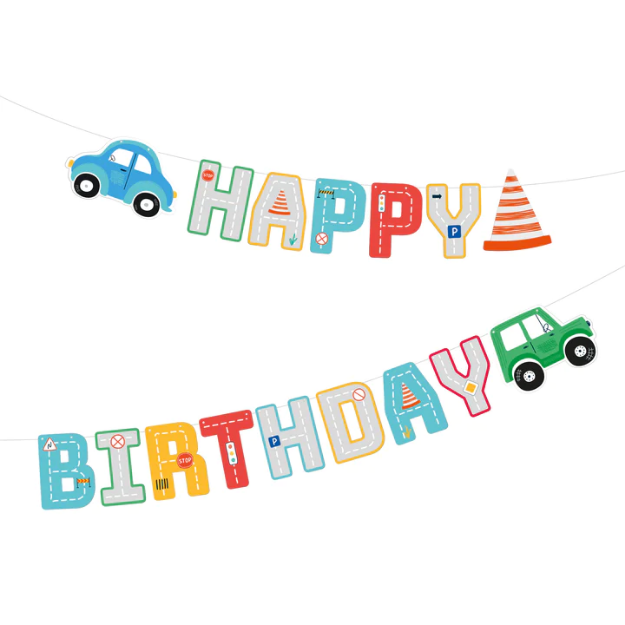 Picture of Garland Happy birthday - Cars