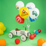 Σύνθεση μπαλονιών με ήλιο - Αυτοκίνητα (9 μπαλόνια)