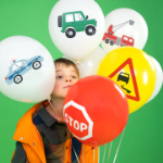Σύνθεση μπαλονιών με ήλιο - Αυτοκίνητα (9 μπαλόνια)