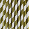 Picture of Paper straws gold stripes (10pc)