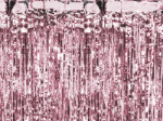 Ροζ Χρυσή Διακοσμητική Κουρτίνα (0,90μ x 2,50μ)