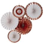 Picture of Rose Gold Fan Decoration (set 5)