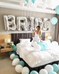 Picture of Foil Balloons Kit BRIDE silver ~1m