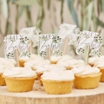 Picture of Cupcake toppers - Hey Baby botanical 