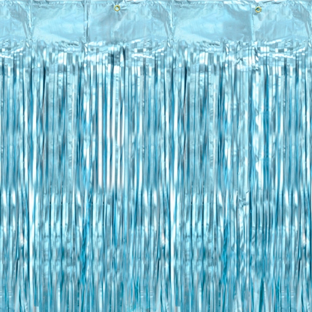 Γαλάζια ματ διακοσμητική κουρτίνα (0,90μ x 2,50μ)